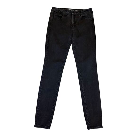 American Eagle Women's‎ Hi-Rise Jegging Super Stretch Jeans Black Size 8 - Picture 1 of 6
